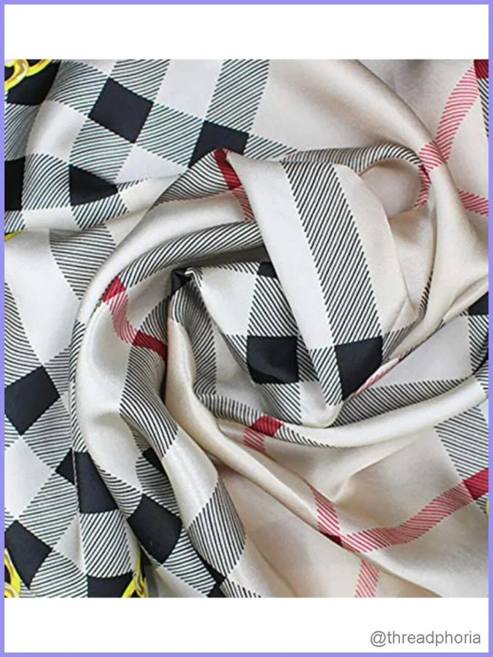 100% Mulberry Silk Square Scarf 21